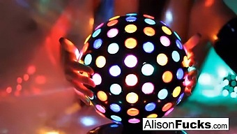 Alison Tyler, A Seductive Busty Beauty Dancing Under The Disco Ball